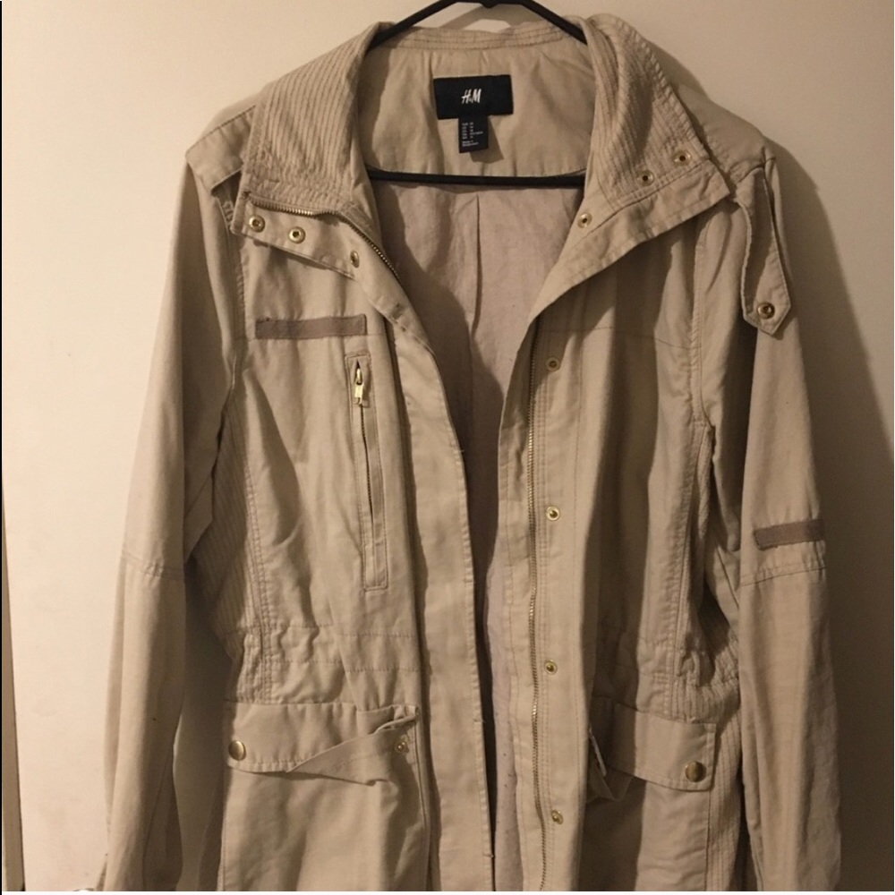 H&M Lightweight Tan Utility Jacket